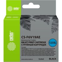 Картридж струйный для HP DeskJet 1110/1111/1112/2130 Cactus CS-F6V19AE 123XL