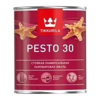 Эмаль алкидная Tikkurila Pesto 30 база С полуматовая 0,9 л