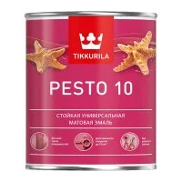 Эмаль алкидная Tikkurila/Tikkivala Pesto 10 база А матовая 0,9 л