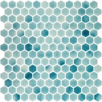 Мозаика Mir Mosaic Natural Steppa голубая 01 стеклянная 290х290х5 мм глянцевая