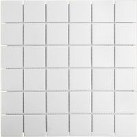 Мозаика Starmosaic белая керамическая 306х306х6 мм матовая antislip