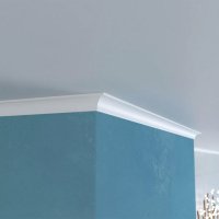 Плинтус потолочный из экополимера ударопрочный 20х20х2000 мм Cosca KX021