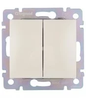 Переключатель Legrand Valena двухклавишный встраиваемый слоновая кость (695604)