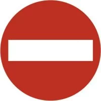 Круглая наклейка SKYWAY STOP кирпич