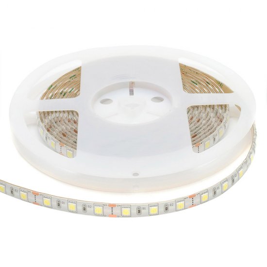 Лента светодиодная SMD 5050 6500К 12 В 14,4 Вт/м 5 м IP20 Apeyron (10BL)