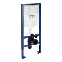 Инсталляция Grohe Rapid SL для подвесного унитаза с кнопкой альпин белый (38722001)