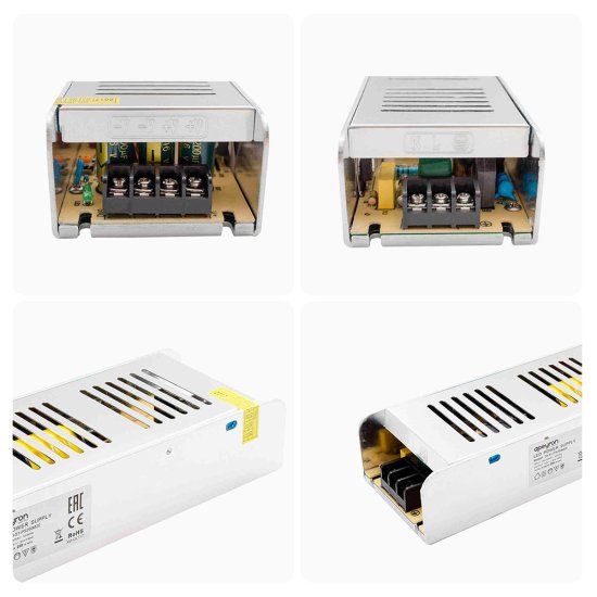 Блок питания для светодиодной ленты Apeyron 220/12 В 250 Вт IP20 (03-51)
