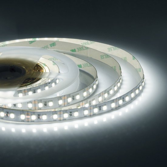 Лента светодиодная SMD 2835 6500К 12 В 14,4 Вт/м 2 м IP20 Apeyron (211BL)