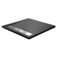 Поддон WasserKraft Abens искусственный камень 90х90х4 см квадрат черный низкий (20T03)