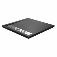 Поддон WasserKraft Abens искусственный камень 90х90х4 см квадрат черный низкий (20T03)