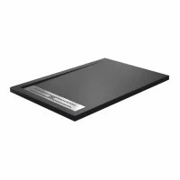 Поддон WasserKraft Abens искусственный камень 120х90х4 см прямоугольник черный низкий (20T07)