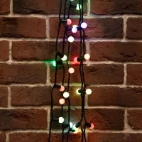 Гирлянда Neon-Night мультишарики d=17,5 мм 20м 200LED RGB, черный ПВХ