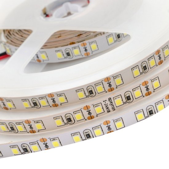 Лента светодиодная SMD 3528 6500К 12 В 9,6 Вт/м 5 м IP20 Apeyron (31BL)