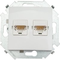 Двойная компьютерная розетка Simon 1591593-030