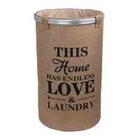 Корзина для белья Fixsen Laundry d38х600 мм 80 л бежевая (FX-1031B)