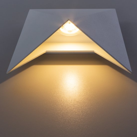 Светильник светодиодный садово-парковый настенный Arte Lamp Busta 3000К 7 Вт IP54 (A1609AP-1WH)