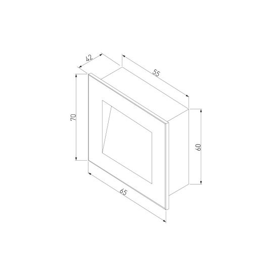 Подсветка для лестниц встраиваемая светодиодная белая 3 Вт 4000К IP65 Elektrostandard Step 6 (a049743)