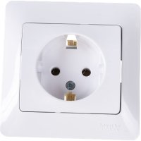 Одноместная розетка Systeme Electric Glossa