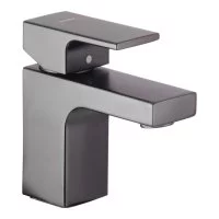Смеситель для раковины Hansgrohe Vernis Shape черный однорычажный с донным клапаном (71560670)