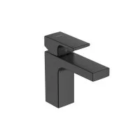 Смеситель для раковины Hansgrohe Vernis Shape черный однорычажный с донным клапаном (71561670)