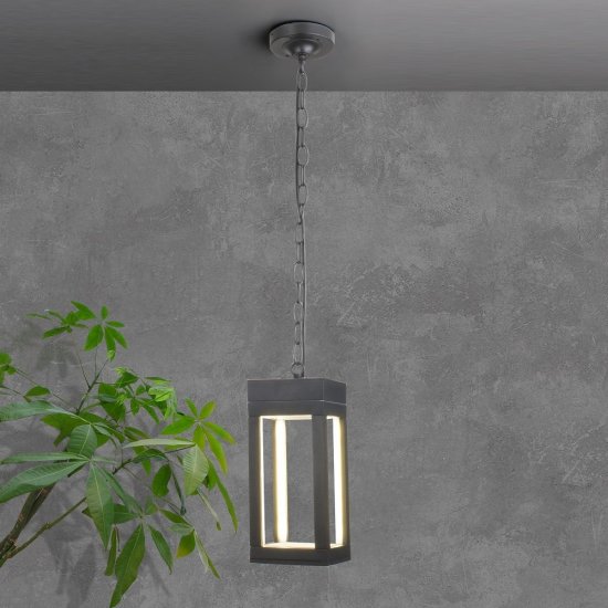 Светильник светодиодный садово-парковый Elektrostandard Frame серый 880 мм 4000К 12 Вт IP54 (a051858)