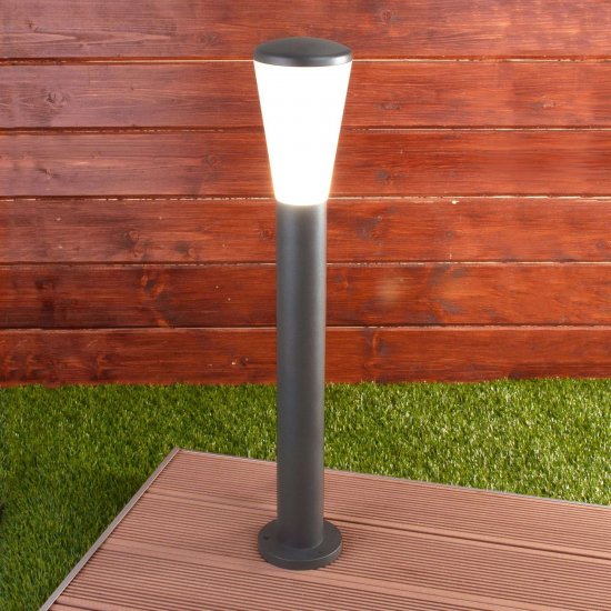 Светильник садово-парковый Elektrostandard Cone серый 715 мм E27 60 Вт IP54 (a049714)