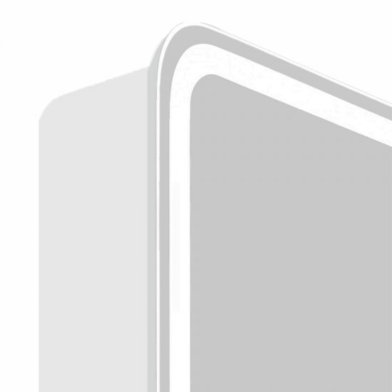 Пенал с зеркалом Continent Lorenzo 40 см подвесной белый