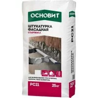 Цементно-известковая фасадная штукатурка Основит СТАРТВЭЛЛ PC21