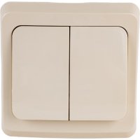 Двухклавишный выключатель Systeme Electric Этюд
