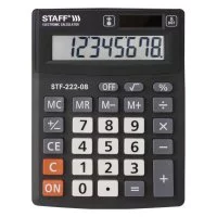 Компактный настольный калькулятор Staff PLUS STF-222