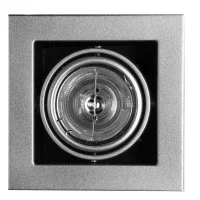 Светильник встраиваемый G5.3 поворотный серебро 50 Вт IP20 Arte Lamp Cardani Medio (A5930PL-1SI)