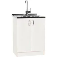 Тумба SANTREK 60*60 цвет белый (2 дверцы) (ЛДСП)