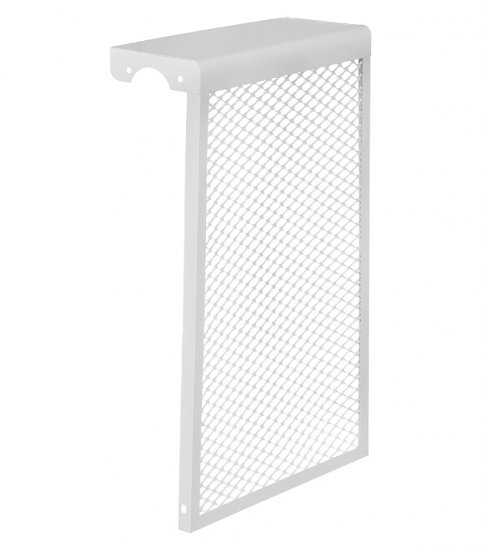 Экран декоративный металлический Evecs ДМЭР 610х390 мм белый 4-х секционный