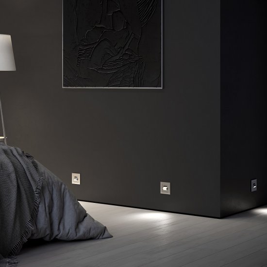 Подсветка встраиваемая светодиодная серебро 1 Вт 4000К IP20 Werkel (a064561)