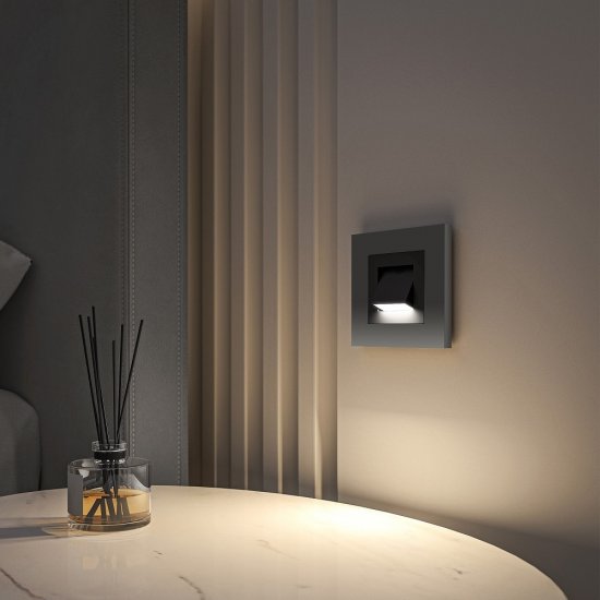 Подсветка встраиваемая светодиодная черная 1 Вт 4000К IP20 Werkel (a064562)