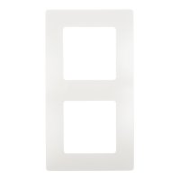 Рамка Legrand Etika двухместная белая (672502)