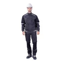Куртка рабочая ГК Спецобъединение Турбо Safety 48-50 рост 158-164 см темно-серая/черная
