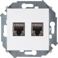 Компьютерная двойная розетка Simon 1591564-030