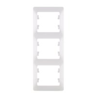 Рамка Systeme Electric Glossa трехместная белая (GSL000107)