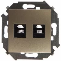 Компьютерная двойная розетка Simon 1591552-034