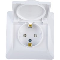 Одноместная розетка Systeme Electric GLOSSA