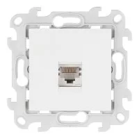 Розетка компьютерная Simon 24 Harmonie встраиваемая белая RJ45 (2410598-030)