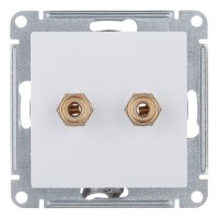 Розетка аудио Systeme Electric AtlasDesign встраиваемая белая (ATN000187)