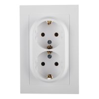 Розетка Systeme Electric AtlasDesign встраиваемая белая (ATN000124)