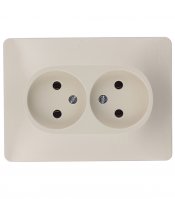Розетка Systeme Electric Glossa встраиваемая бежевая (GSL000220)