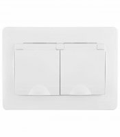 Розетка Systeme Electric Blanca встраиваемая белая со шторками (BLNRS441121)