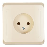 Розетка Systeme Electric Этюд встраиваемая бежевая (PC16-001K)