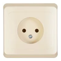Розетка Systeme Electric Этюд встраиваемая бежевая (PC16-001K)
