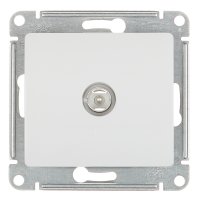 Розетка телевизионная Systeme Electric Glossa встраиваемая белая (GSL000193)