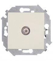Розетка телевизионная Simon 15 встраиваемая слоновая кость (1591475-031)